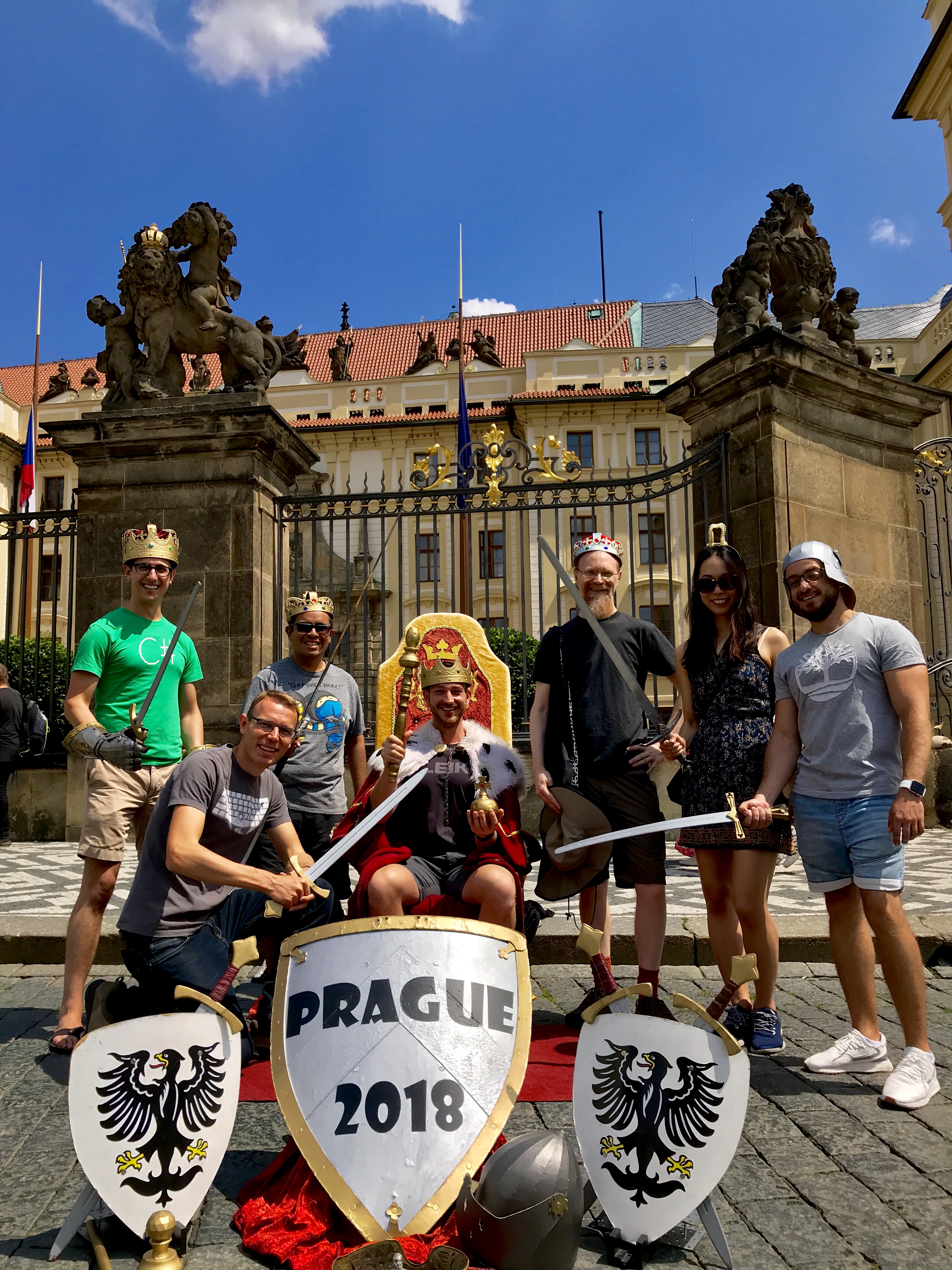 Prague Castle with mDevCamp Speakers